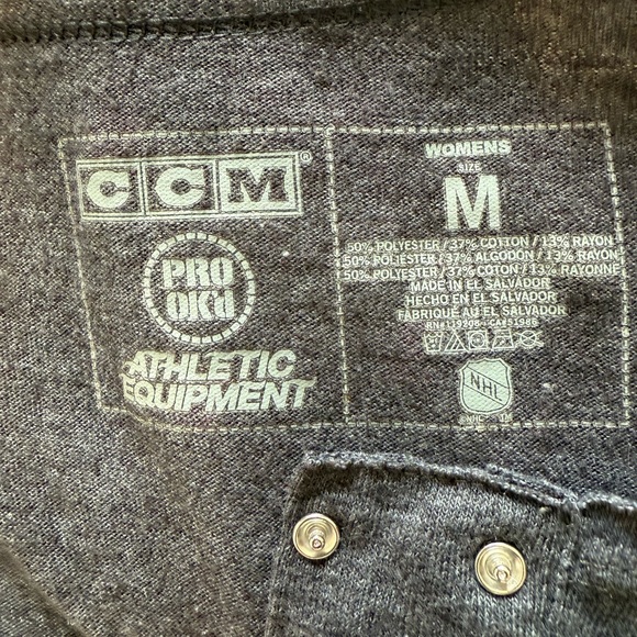 CCM Charcoal Henley Shirt - Picture 2 of 8